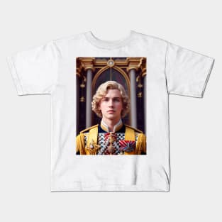 Prince of dreams blond and handsome Kids T-Shirt